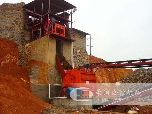 生銹的制砂生產線設備